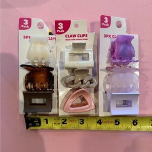 9 New Hair Claw Clips